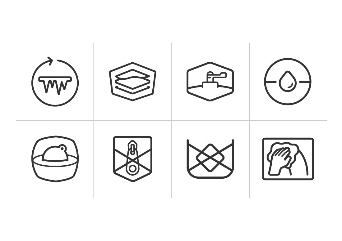 Dry Ice Cooler Bags Feature Icons for Web